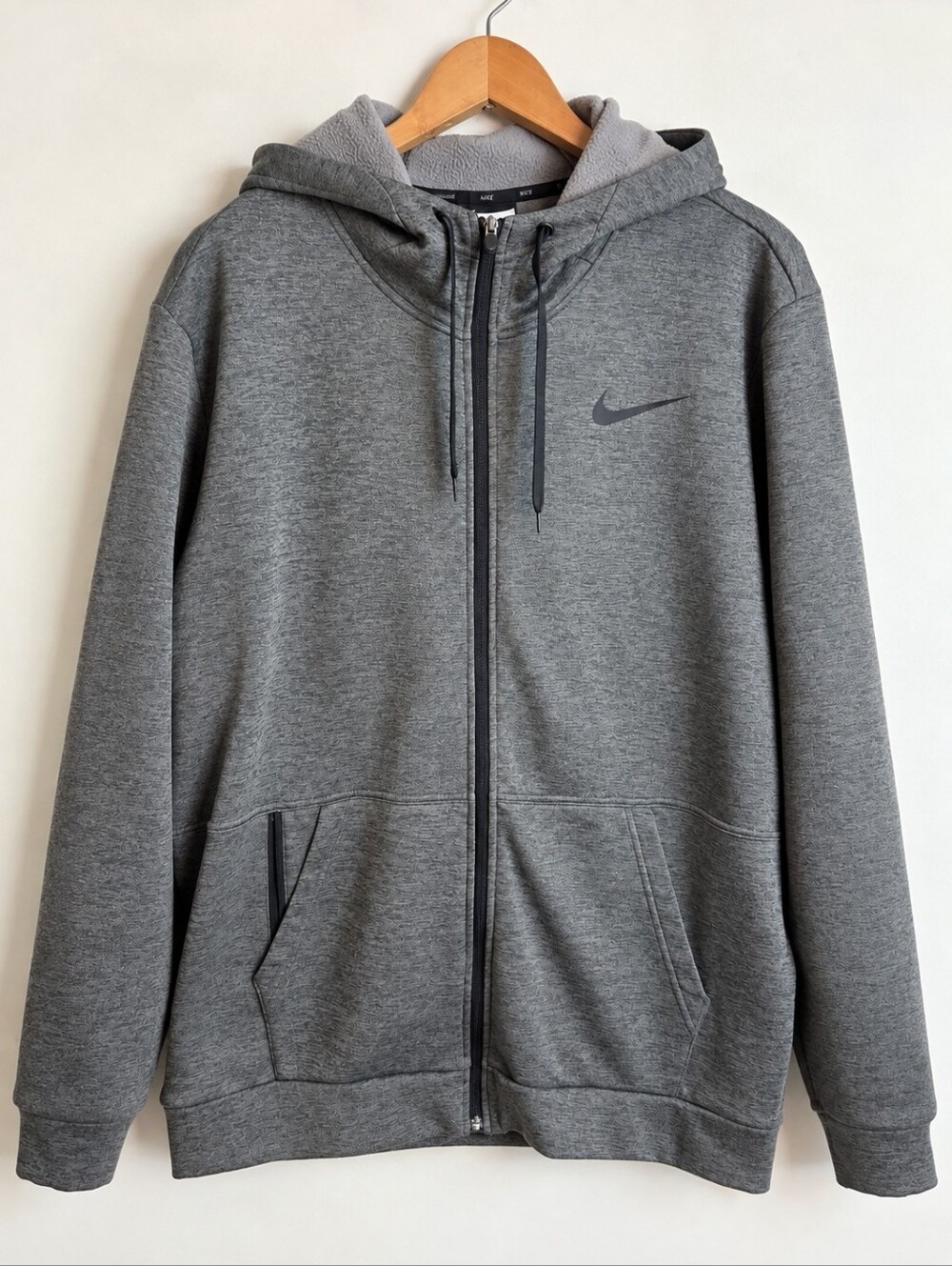 Nike Therma-FIT Full Zip Fleece Hoodie Gray Men’s XXL